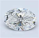 Natural Diamond 1.23 Carats, Oval with  Cut, E Color, VS2 Clarity and Certified by GIA