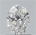 Natural Diamond 0.70 Carats, Oval with  Cut, E Color, VVS1 Clarity and Certified by GIA