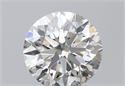 Natural Diamond 0.50 Carats, Round with Very Good Cut, H Color, VVS1 Clarity and Certified by GIA