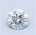 Natural Diamond 1.01 Carats, Round with Excellent Cut, H Color, SI2 Clarity and Certified by GIA