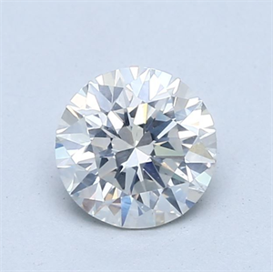 Picture of Natural Diamond 1.01 Carats, Round with Excellent Cut, H Color, SI2 Clarity and Certified by GIA