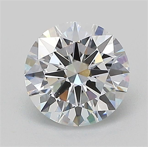 Picture of Lab Grown Diamond 1.01 Carats, Round with Excellent Cut, D Color, VVS2 Clarity and Certified by IGI