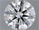 Natural Diamond 0.40 Carats, Round with Excellent Cut, J Color, VS2 Clarity and Certified by GIA