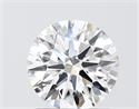 Lab Grown Diamond 1.22 Carats, Round with Ideal Cut, D Color, VVS2 Clarity and Certified by IGI