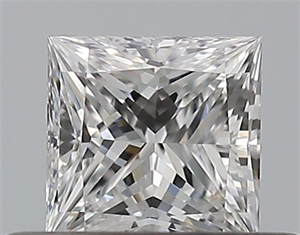 Picture of Natural Diamond 0.30 Carats, Princess with  Cut, D Color, VVS2 Clarity and Certified by GIA