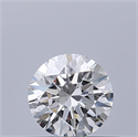 Natural Diamond 0.41 Carats, Round with Excellent Cut, F Color, IF Clarity and Certified by GIA