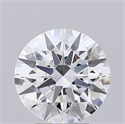 Lab Grown Diamond 3.08 Carats, Round with Ideal Cut, E Color, VVS2 Clarity and Certified by IGI
