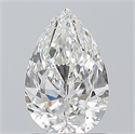 Natural Diamond 1.01 Carats, Pear with  Cut, H Color, SI2 Clarity and Certified by GIA