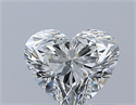Natural Diamond 0.50 Carats, Heart with  Cut, I Color, VS1 Clarity and Certified by GIA