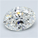 Natural Diamond 3.02 Carats, Oval with  Cut, F Color, VS2 Clarity and Certified by GIA