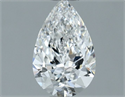 Natural Diamond 0.60 Carats, Pear with  Cut, E Color, SI1 Clarity and Certified by GIA