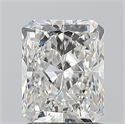 Natural Diamond 1.50 Carats, Radiant with  Cut, G Color, SI1 Clarity and Certified by GIA
