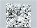 Natural Diamond 1.05 Carats, Princess with  Cut, H Color, VS2 Clarity and Certified by GIA