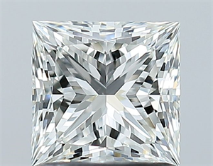 Picture of Natural Diamond 1.05 Carats, Princess with  Cut, H Color, VS2 Clarity and Certified by GIA
