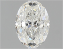 Natural Diamond 1.30 Carats, Oval with  Cut, G Color, SI1 Clarity and Certified by GIA