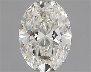 Picture of Natural Diamond 0.42 Carats, Oval with  Cut, J Color, VVS2 Clarity and Certified by GIA