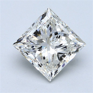 Picture of Natural Diamond 3.01 Carats, Princess with  Cut, I Color, SI1 Clarity and Certified by GIA