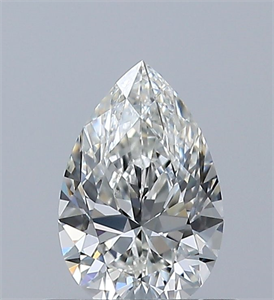 Picture of Natural Diamond 0.51 Carats, Pear with  Cut, H Color, VS1 Clarity and Certified by GIA