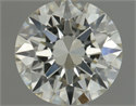 Natural Diamond 0.71 Carats, Round with Excellent Cut, K Color, VS2 Clarity and Certified by GIA