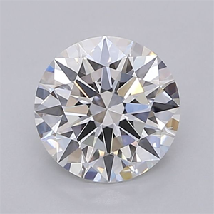 Picture of Lab Grown Diamond 1.50 Carats, Round with Ideal Cut, E Color, VS2 Clarity and Certified by IGI