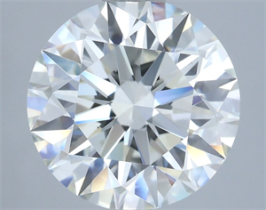Picture of Natural Diamond 2.94 Carats, Round with Excellent Cut, I Color, VS2 Clarity and Certified by IGI