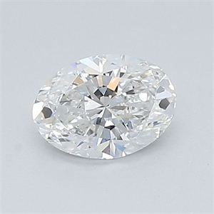 Foto Diamante Natural 0.51 quilates, Ovalado , Color E, claridad SI1 y certificado GIA de