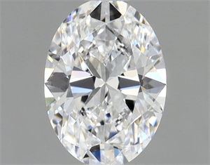 Picture of Natural Diamond 0.51 Carats, Oval with  Cut, D Color, IF Clarity and Certified by GIA