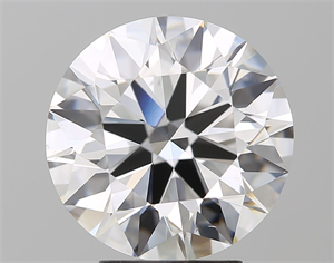 Picture of Natural Diamond 4.03 Carats, Round with Excellent Cut, F Color, VS2 Clarity and Certified by GIA