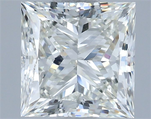 Picture of Natural Diamond 1.91 Carats, Princess with  Cut, I Color, VS1 Clarity and Certified by IGI