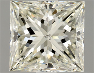 Picture of Natural Diamond 1.70 Carats, Princess with  Cut, K Color, SI2 Clarity and Certified by GIA