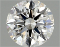 Natural Diamond 0.50 Carats, Round with Excellent Cut, H Color, VVS2 Clarity and Certified by GIA