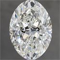 Natural Diamond 3.70 Carats, Oval with  Cut, I Color, VVS2 Clarity and Certified by GIA