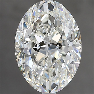 Picture of Natural Diamond 3.70 Carats, Oval with  Cut, I Color, VVS2 Clarity and Certified by GIA