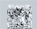 Natural Diamond 1.01 Carats, Princess with  Cut, E Color, VVS2 Clarity and Certified by GIA