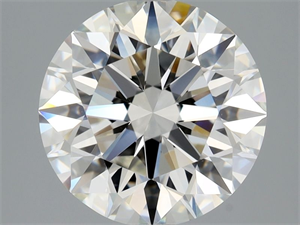 Picture of Natural Diamond 2.70 Carats, Round with Excellent Cut, H Color, VS1 Clarity and Certified by GIA