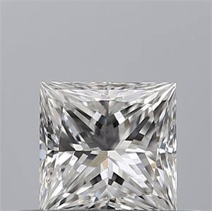 Picture of Natural Diamond 0.44 Carats, Princess with  Cut, F Color, VS1 Clarity and Certified by GIA