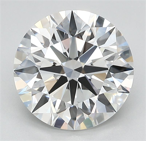 Picture of Lab Grown Diamond 3.61 Carats, Round with Ideal Cut, E Color, VVS2 Clarity and Certified by IGI