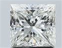 Diamante Natural 1.51 quilates, Princesa , Color H, claridad VVS1 y certificado IGI