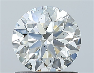 Foto Diamante Natural 0.90 quilates, Redondo , Color H, claridad SI1 y certificado GIA de