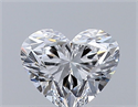 Natural Diamond 0.36 Carats, Heart with  Cut, D Color, VVS2 Clarity and Certified by GIA