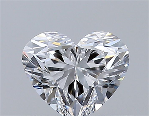 Picture of Natural Diamond 0.36 Carats, Heart with  Cut, D Color, VVS2 Clarity and Certified by GIA