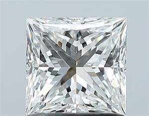 Picture of Natural Diamond 1.02 Carats, Princess with  Cut, H Color, VVS2 Clarity and Certified by GIA
