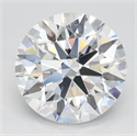 Lab Grown Diamond 2.51 Carats, Round with Ideal Cut, D Color, IF Clarity and Certified by IGI