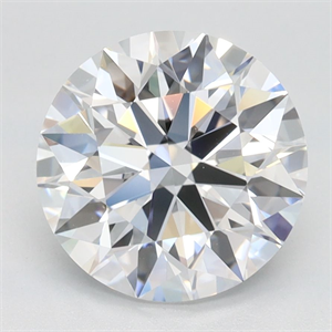 Picture of Lab Grown Diamond 2.51 Carats, Round with Ideal Cut, D Color, IF Clarity and Certified by IGI