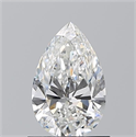 Diamante Natural 0.82 quilates, De pera , Color F, claridad VS1 y certificado GIA