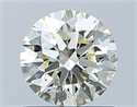 Natural Diamond 0.70 Carats, Round with Excellent Cut, K Color, VVS1 Clarity and Certified by IGI