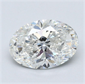 Diamante Natural 2.21 quilates, Ovalado , Color H, claridad SI2 y certificado GIA