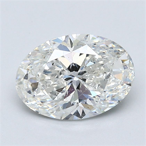 Foto Diamante Natural 2.21 quilates, Ovalado , Color H, claridad SI2 y certificado GIA de