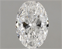 Natural Diamond 0.53 Carats, Oval with  Cut, F Color, VVS1 Clarity and Certified by GIA