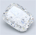 Natural Diamond 3.52 Carats, Cushion with  Cut, E Color, VVS2 Clarity and Certified by GIA